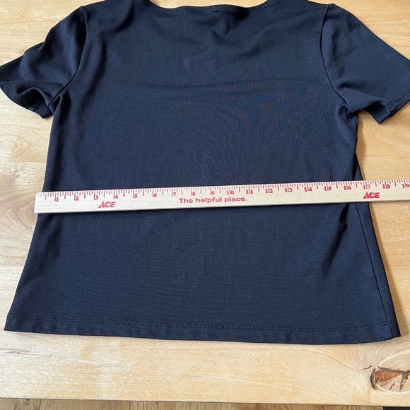 ELLEN TRACY SS TEE SHIRT LG PETITE SILK ELEVATED ESSENTIAL MINIMALIST TIMELESS - Picture 8 of 11